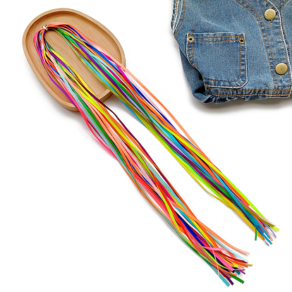 Silk Ribbon Colorful Hair Braid Rope Strands, Ponytail Hair Ribbon Hair accessories for Women Girl