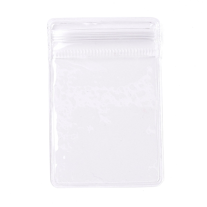 Sacs à fermeture éclair en pvc anti-oxydation, pochette de rangement transparente anti-ternissement pour emballage de bijoux