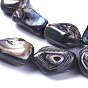 Natural Abalone Shell/Paua Shell Beads Strands, Nuggets