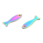 201 Stainless Steel Charms, Fish