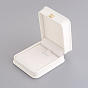 PU Leather Necklace Pendant Gift Boxes, with Golden Plated Iron Crown and Velvet Inside, for Wedding, Jewelry Storage Case