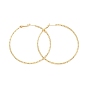 Brass Big Hoop Earrings for Women, Long-Lasting Plated, Cadmium Free & Nickel Free & Lead Free
