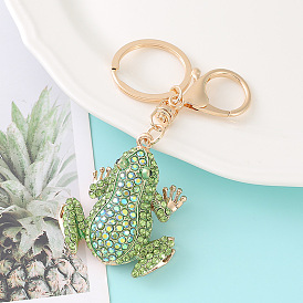 Breloque de sac grenouille créative, porte-clés pendentif, accessoire cadeau