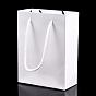 Rectangle Cardboard Paper Bags, Gift Bags, Shopping Bags, with Nylon Cord Handles