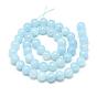 Natural Aquamarine Beads Strands, Round