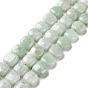 Brins de perles de jade myanmar naturel, carrée