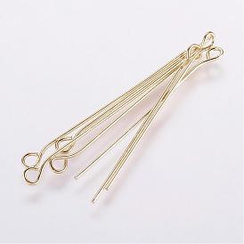 Rack Plating Brass Eye Pin, Long-Lasting Plated, Electroplated