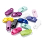 Eco-Friendly Opaque Solid Colour Plastic Baby Pacifier Holder Clip