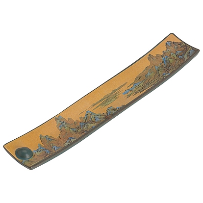 Porcelain Incense Burners,  Rectangle Incense Holders, Home Office Teahouse Zen Buddhist Supplies