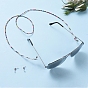Стеклянный бисер очки шейный шнур, ремешок для очков, со стеклянными бусинами и резиновыми петлями на концах