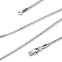 Gifts for Boyfriend On Valentines Day 304 Stainless Steel Necklaces, Herringbone Chain Necklaces, with Lobster Claw Clasps, 17.71 inch(45cm)