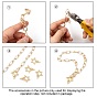 Brass Screw Carabiner Lock Charms, for Necklaces Making, Long-Lasting Plated, Matte Style, Star