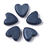Painted Natural Wood Beads, Heart