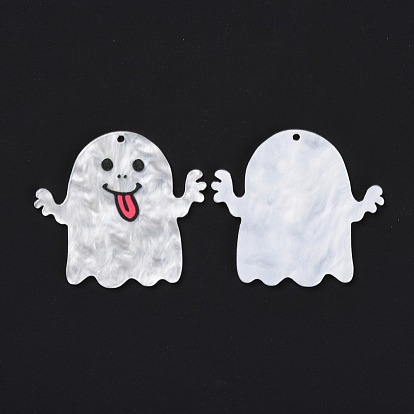 Acrylic Pendants, for Halloween, Ghost