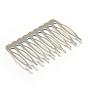Iron Hair Comb Findings, 55x39x1mm