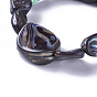 Natural Abalone Shell/Paua ShellStretch Bracelets, Nuggets