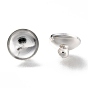Brass Bead Cap Pendant Bails, for Globe Glass Bubble Cover Pendants, Long-Lasting Plated