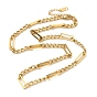 304 Stainless Steel Rectangle Link Chain Necklaces