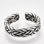Alloy Cuff Finger Rings, Wide Band Rings