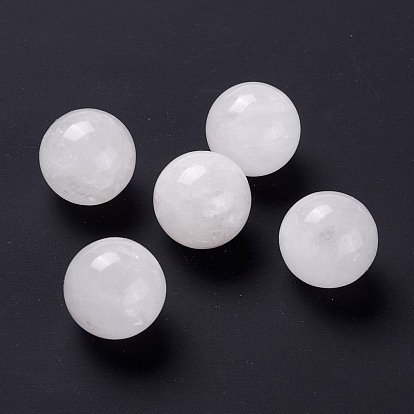 Natural & Synthetic Gemstone Beads, No Hole/Undrilled, for Wire Wrapped Pendant Making, Round