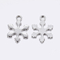304 Stainless Steel Charms, Snowflake