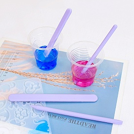 Reusable Non-stick Silicone Mixing Sticks, for UV Resin & Epoxy Resin Craft Making