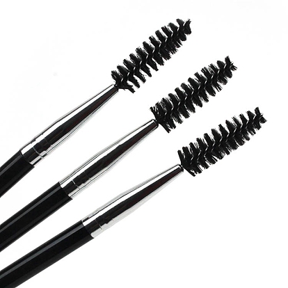Artificial Fiber Disposable Eyebrow Brush with Plastic Handle, Mascara Wands, for Extensions Lash Makeup Tools
