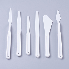 6 couteaux à découper en plastique