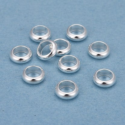201 Acier inoxydable perles d'espacement, anneau