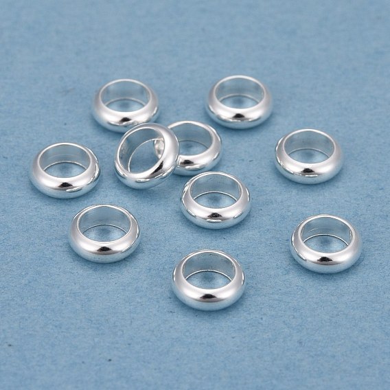 201 Acier inoxydable perles d'espacement, anneau