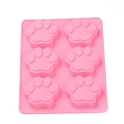 Footprint Shape Food Grade Silicone Molds, Fondant Molds, For DIY Cake Decoration, Chocolate, Candy, UV Resin & Epoxy Resin Jewelry Making