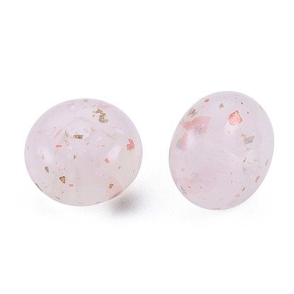 Perles acryliques opaques style pierre marbrée, abaque