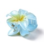 Plastic Claw Hair Clips, with Iron Findings, for Woman Girls, Flower