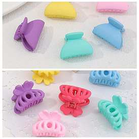 Plastic Claw Hair Clip, Macaron Color Hair Accessories for Girls or Women