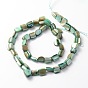 Irregular Natural Sea Shell Beads Strands, Dyed, 8x6~8mm, Hole: 1mm, about 53pcs/strands, 16 inch