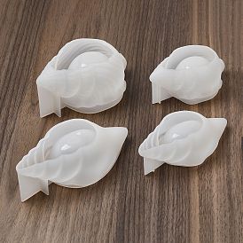 Conch Shaped DIY Storage Box Silicone Molds, Resin Casting Molds, for UV Resin, Epoxy Resin Craft Making