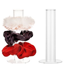 Acrylic Scrunchie Holder Stand, Hair Scrunchy Cylinder, Bracelets and Scrunchies Holders