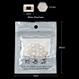 16Pcs 4 Colors Silicone Ear Nuts, Earring Backs, with Brass Findings, Hexagon, Cadmium Free & Nickel Free & Lead Free