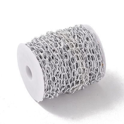 Chaînes porte-câbles en aluminium à oxydation ovale, texture, non soudée, avec bobine