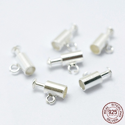 925 Sterling Silver Leather Cord Clasp Findings