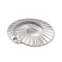 Placage ionique (ip) 304 pendentifs en acier inoxydable, charme de bobine de moustique