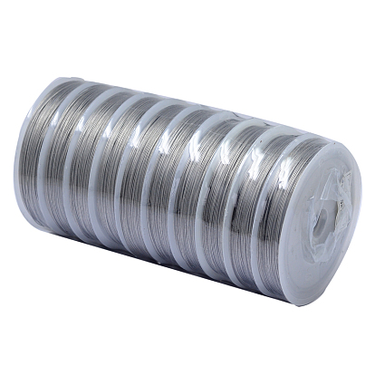 Tail Wire, Nylon-coated Stainless Steel, Original Color(Raw), 0.45mm, about 262.46 Feet(80m)/roll