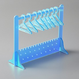 Acrylohrring Displayständer, AB Farbe, Kleiderbügelform