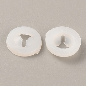 Plastic Doll Eye Nose Round Gaskets, Animal Doll Safety Eye Nose Washers for DIY Craft Doll Making