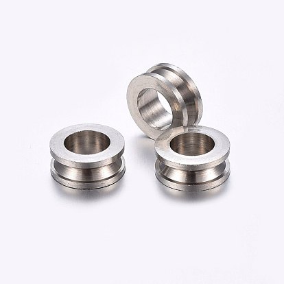 201 Stainless Steel Beads, Flat Round