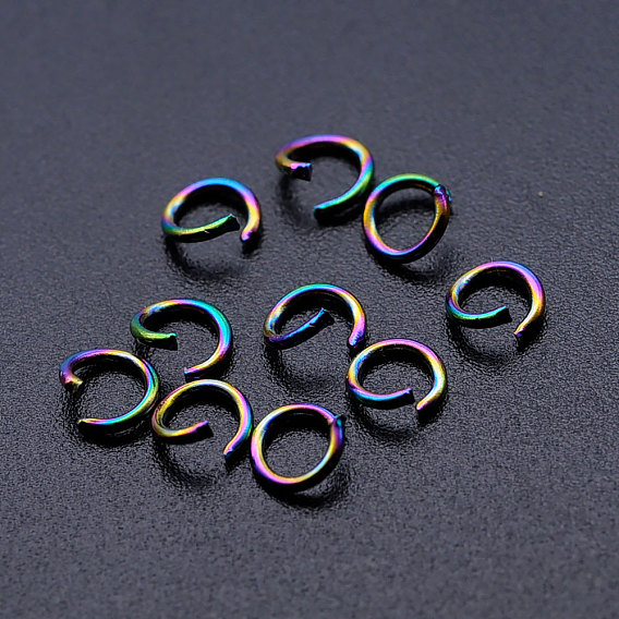 Revestimiento iónico (ip) 201 anillos de salto de acero inoxidable, anillo redondo, anillos del salto abiertos