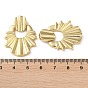 Rack Plating Brass Pendants, Fan Charm