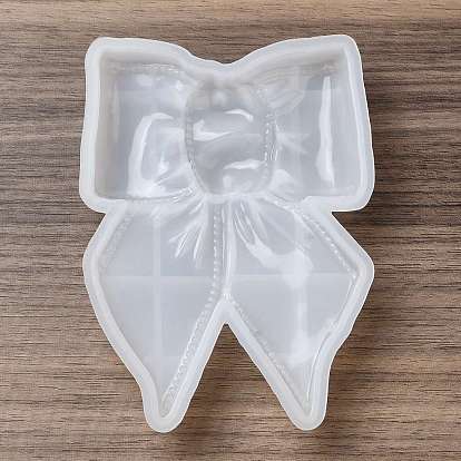 Bowknot Shape Jewelry Plate DIY Silicone Mold, Resin Casting Molds, for UV Resin, Epoxy Resin Craft Making