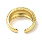 Rack Plating Brass Open Cuff Ring, Lead Free & Cadmium Free
