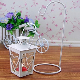 Lamps and Lanterns Iron Candle Holders, Tealight Candlestick Holder for Home Decoration